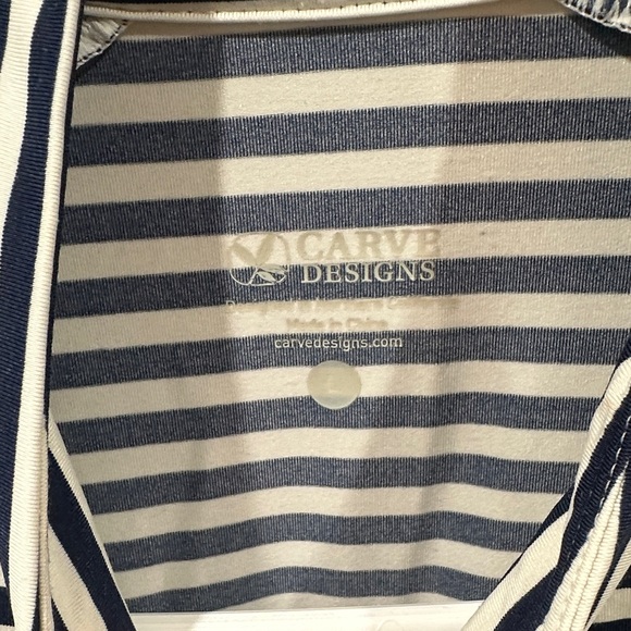 Carve Designs Navy and White Striped Jacket - Picture 2 of 2